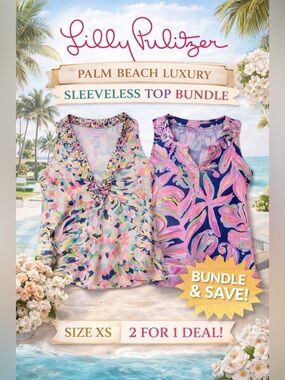Lilly Pulitzer Sleeveless Top Bundle XS | Tropical & Floral Prints